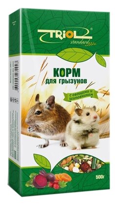 Корм Triol Криспи для всех грызунов с овощами и шиповником 500г Кф-16900