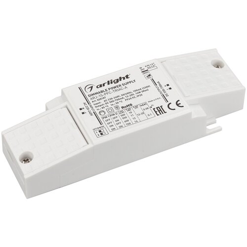 Блок питания токовый (AC-DC) 500-700mA 14W 028187 ARJ-15-PFC-TRIAC-A пластик диммер 20 50 100 200 500 шт bt138 800e bt138 triac 12a 800v to 220 dip тиристор с большим чипом