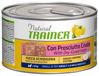 Корм для собак TRAINER (0.15 кг) 24 шт. Natural Adult Small&Toy Dry-Cured Ham canned