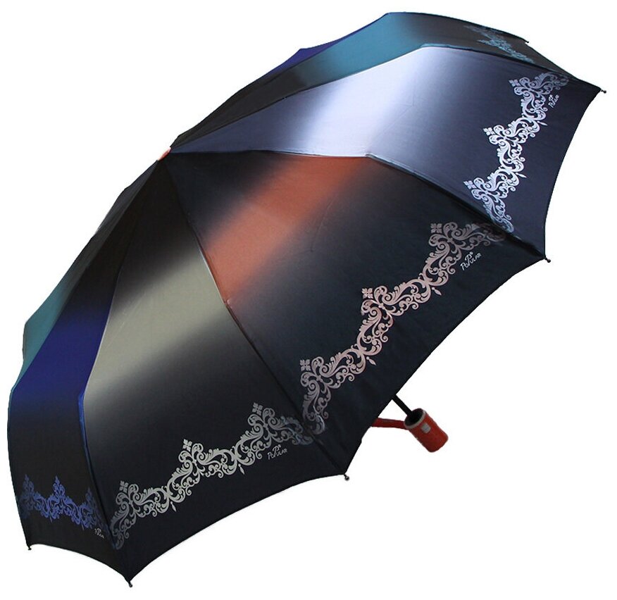 Женский складной зонт Popular Umbrella автомат 1275/коралловый,красный