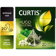 Чай зеленый Curtis "Hugo Сocktail" в пирамидках, 20 пак.
