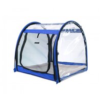 Выставочная палатка для кошек Ладиоли М-105 "Аквариум", 68х68х70 см, синяя