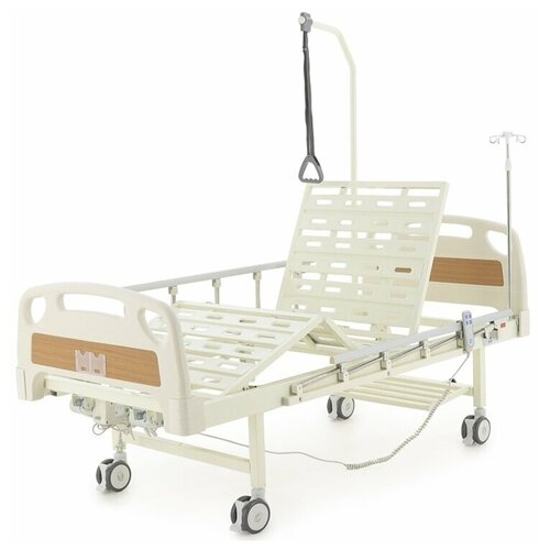 Кровать электрическая медицинская функциональная MedMos DB-7 со столиком и матрасом