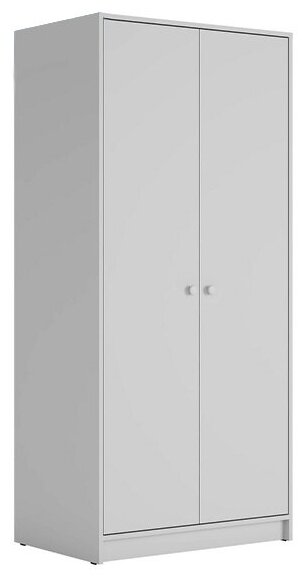 Шкаф МК Стиль Лайт белый Двухдверный 81х52.6х175.6 см - фотография № 1