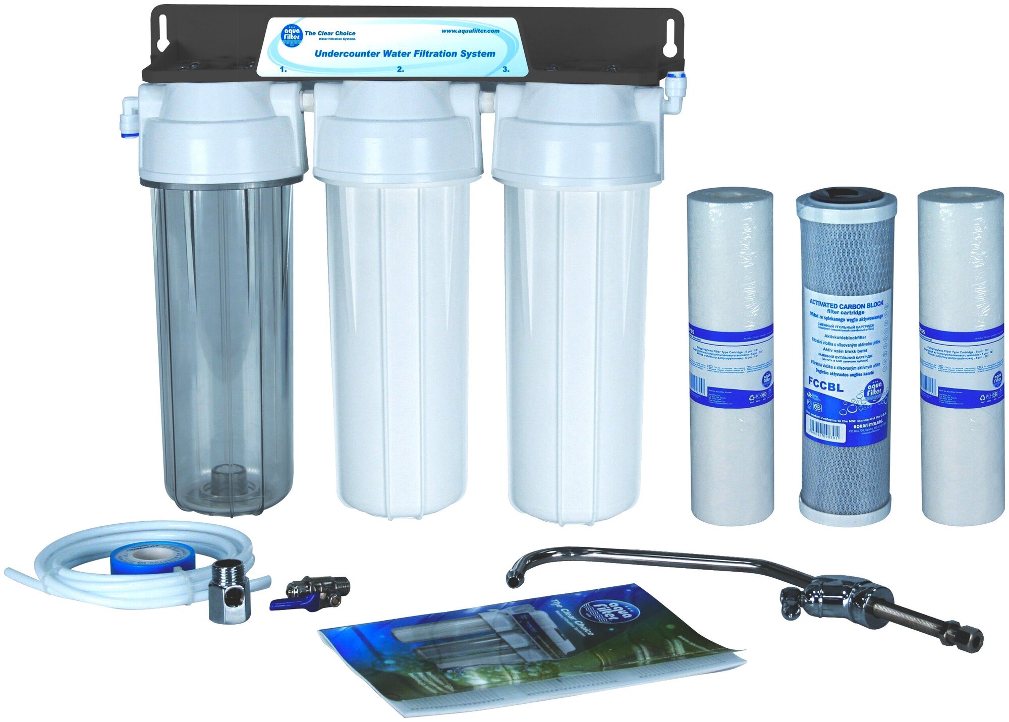 Трехступенчатая система, стандартная очистка воды Aquafilter FP3-2, 503 - фотография № 3