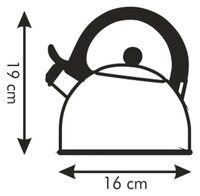 Tescoma Чайник Perfecta с крышкой 1,25 л нержавеющая сталь
