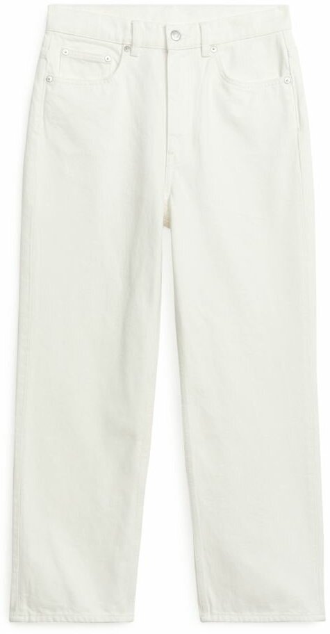 Укороченные прямые джинсы ROSE - белый - 29