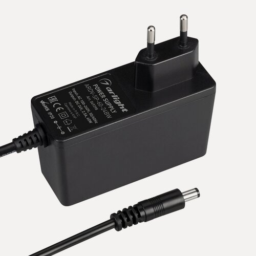 Изображение товара Блок питания ARDV-SP-60-24BW (24V, 2.5A, 60W) (Arlight, Адаптер, 5 лет) 049398
