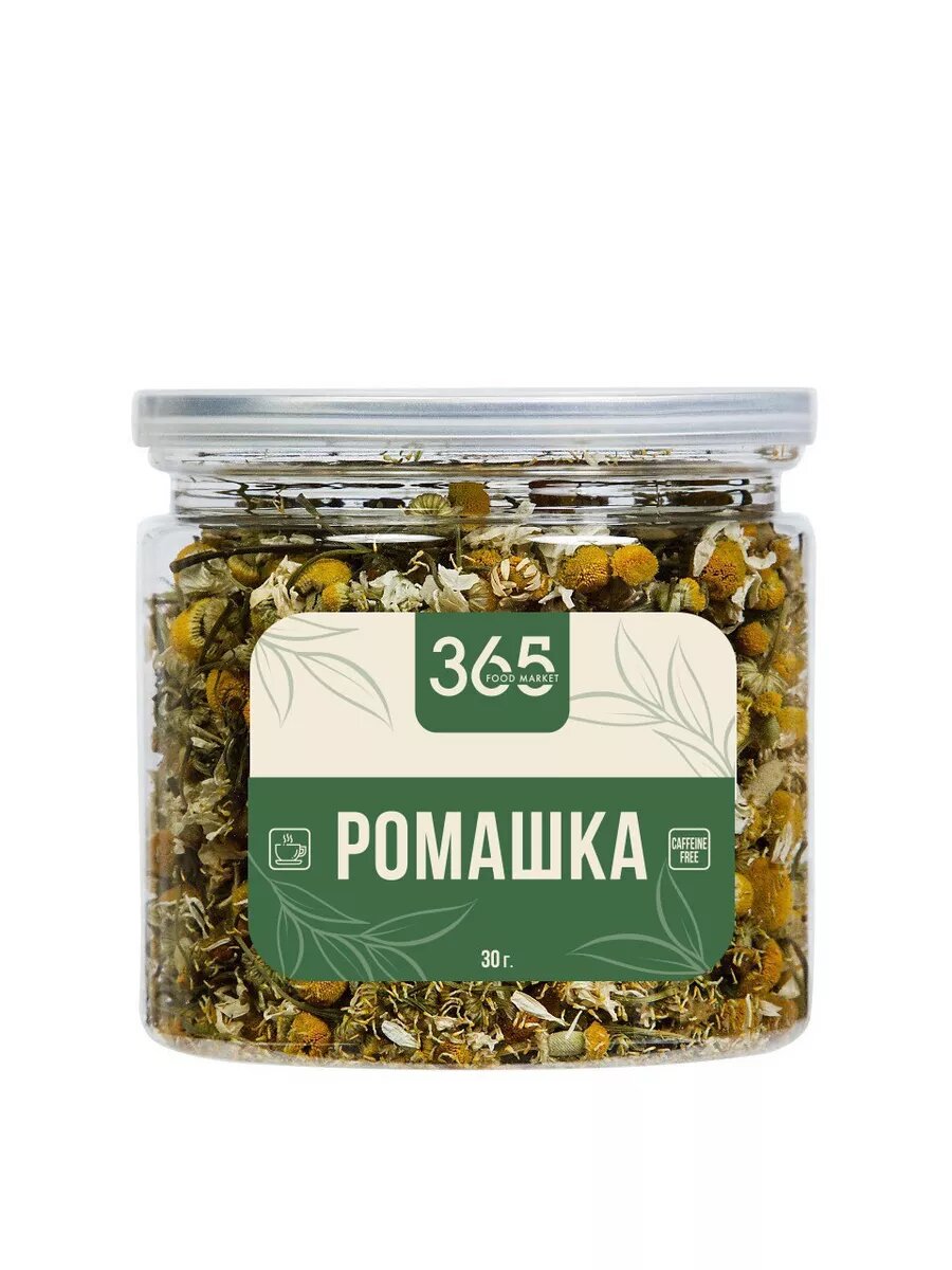 Травяной чай 365 "Ромашка", цветковый, сушеный, 30г, 1 упаковка