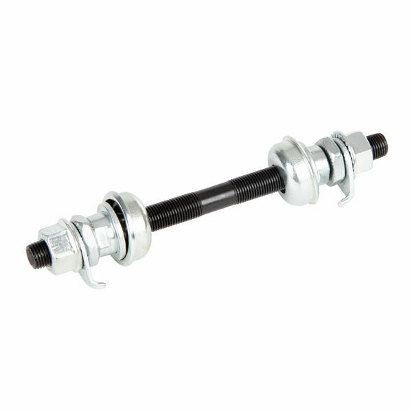 Ось с подшипниками для втулок SF A03F 28H; O.L.D. 100MM; AXLE S45C 3/8"; под гайки