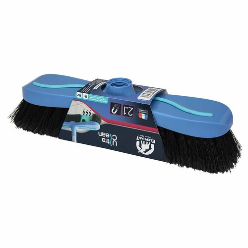 Насадка-щетка для швабры (винил) с резиновой вставкой, синий