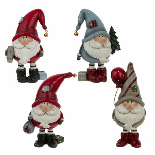 Фигурка декоративная Гном, 5х4,5х11,5 см, 1шт из 4х видов KSM-812419