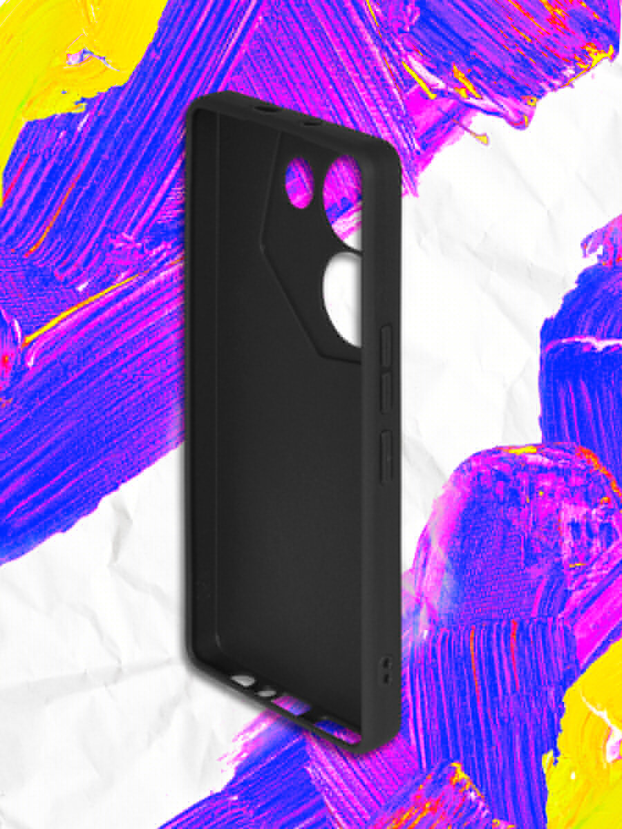 Силиконовый чехол для Tecno Camon 20 Pro (5G), Техно Камон 20 Про (5Джи) JM tCase-01 (black) — фото 1