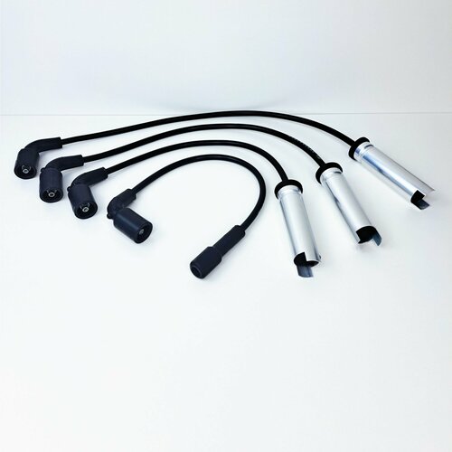 Комплект высоковольтных проводов Daewoo Nexia New 1.5, 8кл; Chevrolet Aveo, Kalos, Lanos 1.4 - 1.5 л. под модуль, OEM: 96305387