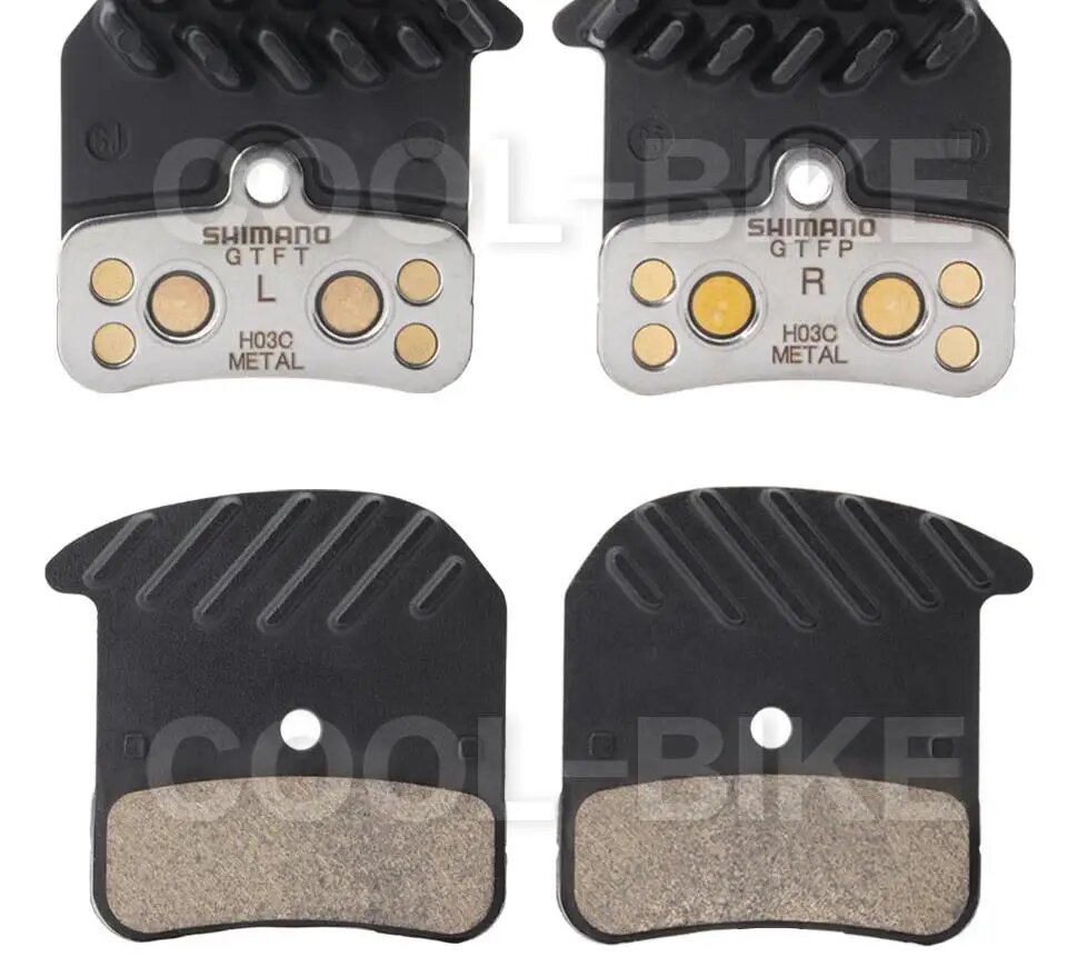 Тормозные колодки для велосипеда Shimano с радиатором (металлизированные (sintered)) - фото №12