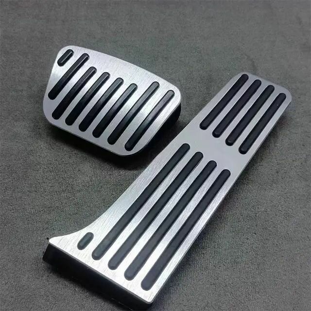Накладки на педали, для нескольких моделей Zeekr 001,009, Х, хром, металл.