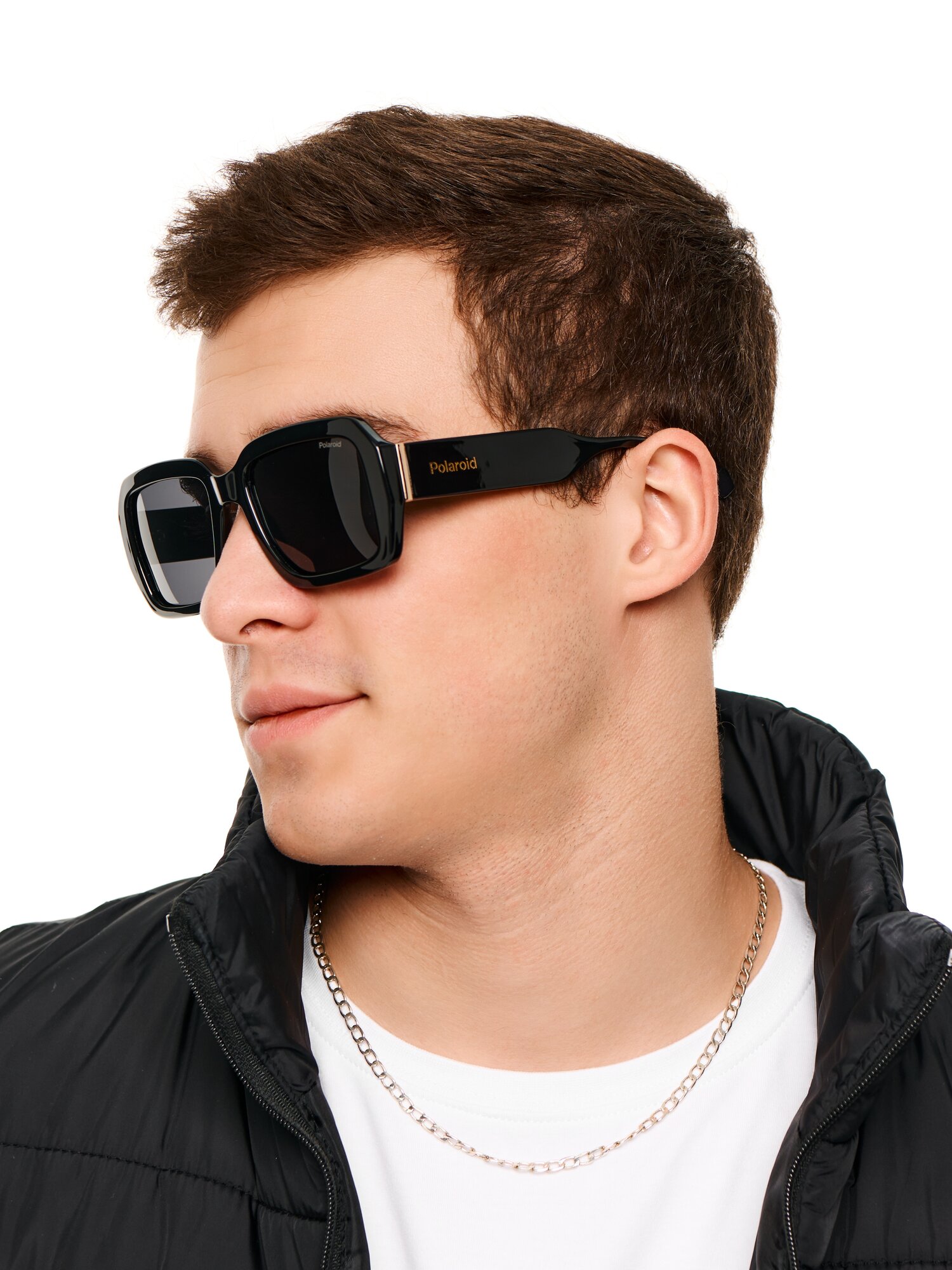 Солнцезащитные очки Polaroid, черный — фото 1