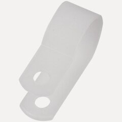 Изображение товара Кабельная скоба под винт Rexant для кабеля до 16 мм белая (50 шт./упак.)