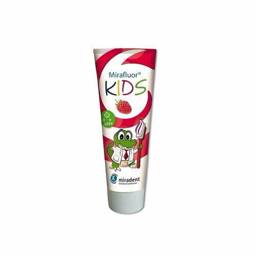 фото Детская зубная паста miradent mirafluor kids (с 0 до 6 лет), 75 мл