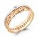 Кольцо Diamant online, серебро, 925 проба, золочение, фианит