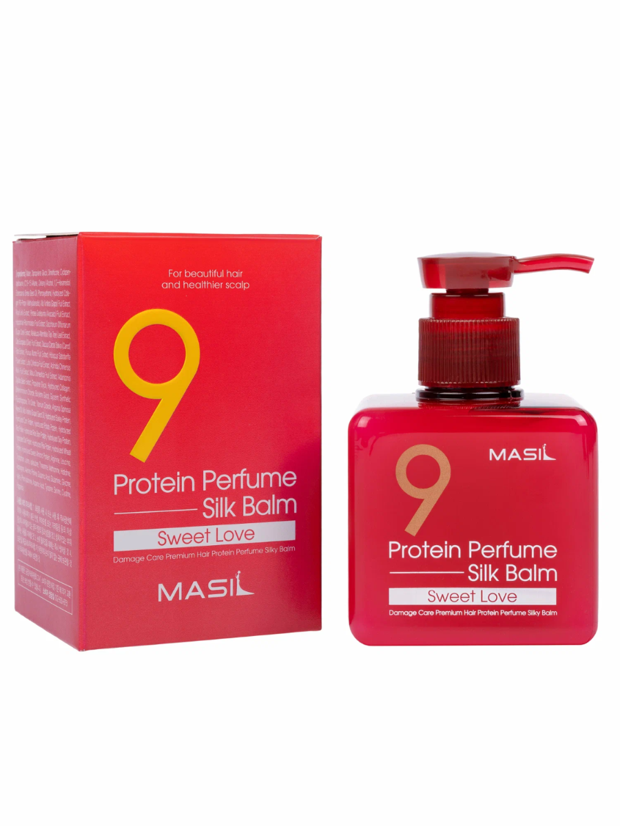 Masil 9 Protein Perfume Silk Balm Sweet Love Бальзам для волос протеиновый 180 мл.