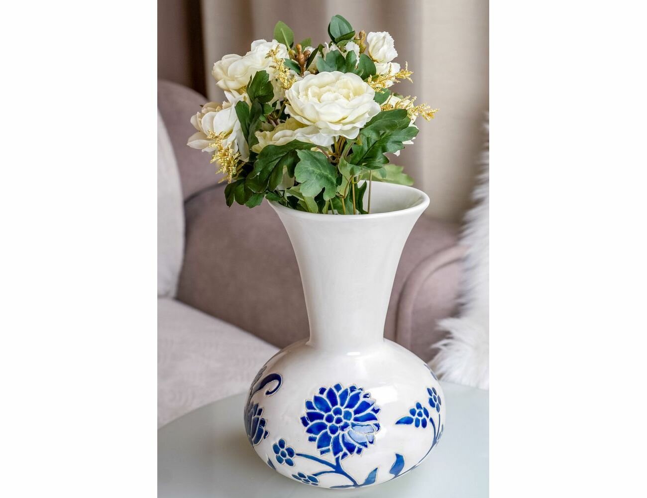 Керамическая ваза флорендина, 30 см, Kaemingk 806990