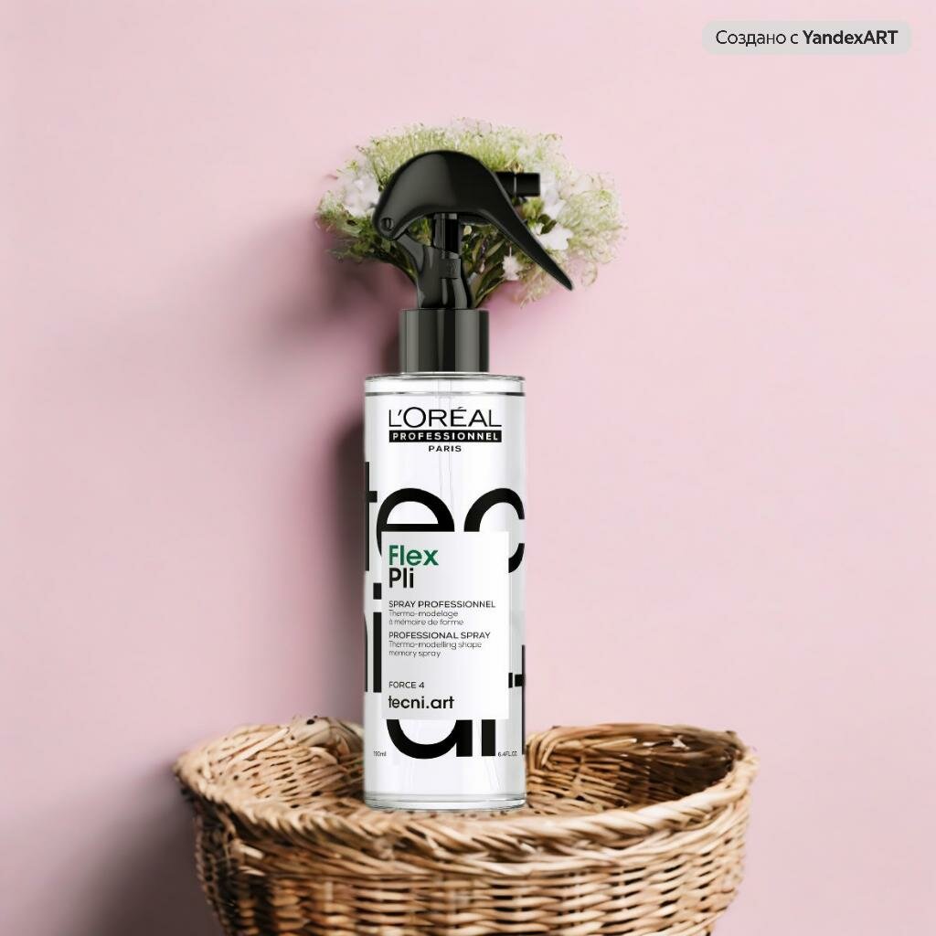 Термо-моделирующий спрей L'Oreal Tecni.Ar Pli Flex, для объема волос, 190мл