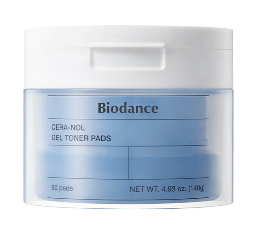 Гелевые тонер-пэды с ледниковой водой Biodance Cera-nol Gel Toner Pads, 60 шт, 140 г