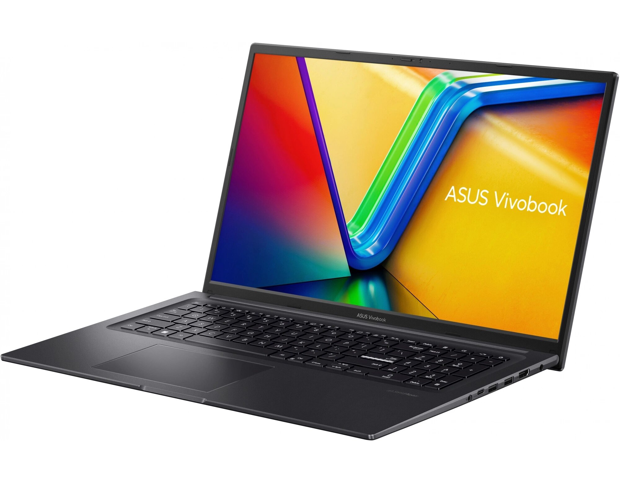Ноутбук Asus VivoBook M3704YA-AU052, 17.3", IPS, AMD Ryzen 7 7730U, DDR4 16ГБ, SSD 512ГБ, AMD Radeon, черный — фото 1