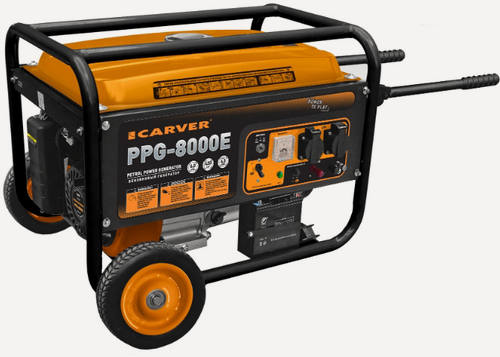Изображение товара Генератор бензиновый CARVER PPG-8000Е LT-190F 01.020.00006