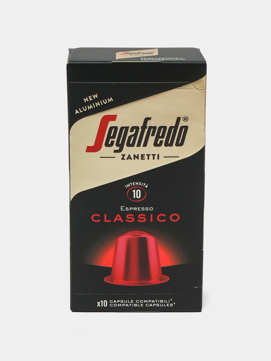 Кофе в капсулах Segafredo Zanetti Classico, 10 капсул, cовместимые с кофемашинами Nespresso, Италия