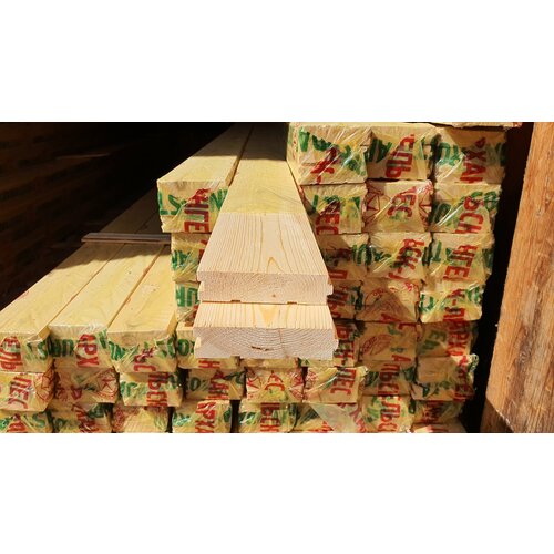 Половая доска из сосны 45х140х6000 мм, сорт А (цена за 1уп = 2шт/1.68м2)