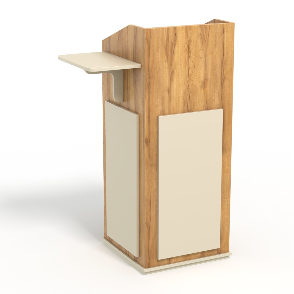 Трибуна "диктор" №83, Дуб Золотистый и Крем Вайс. Производитель товара - компания Westcom.