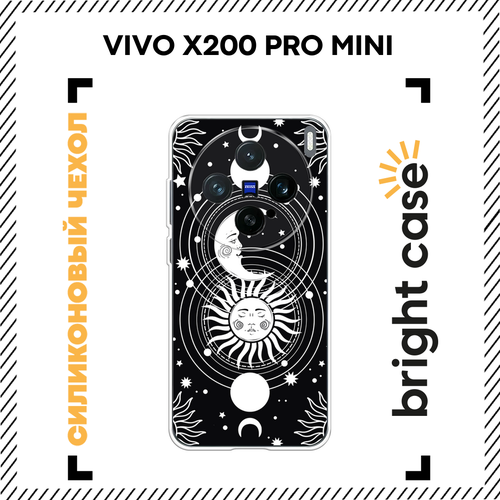 фото Чехол на vivo x200 pro mini / виво x200 про мини с принтом дуэт солнца и луны bright case