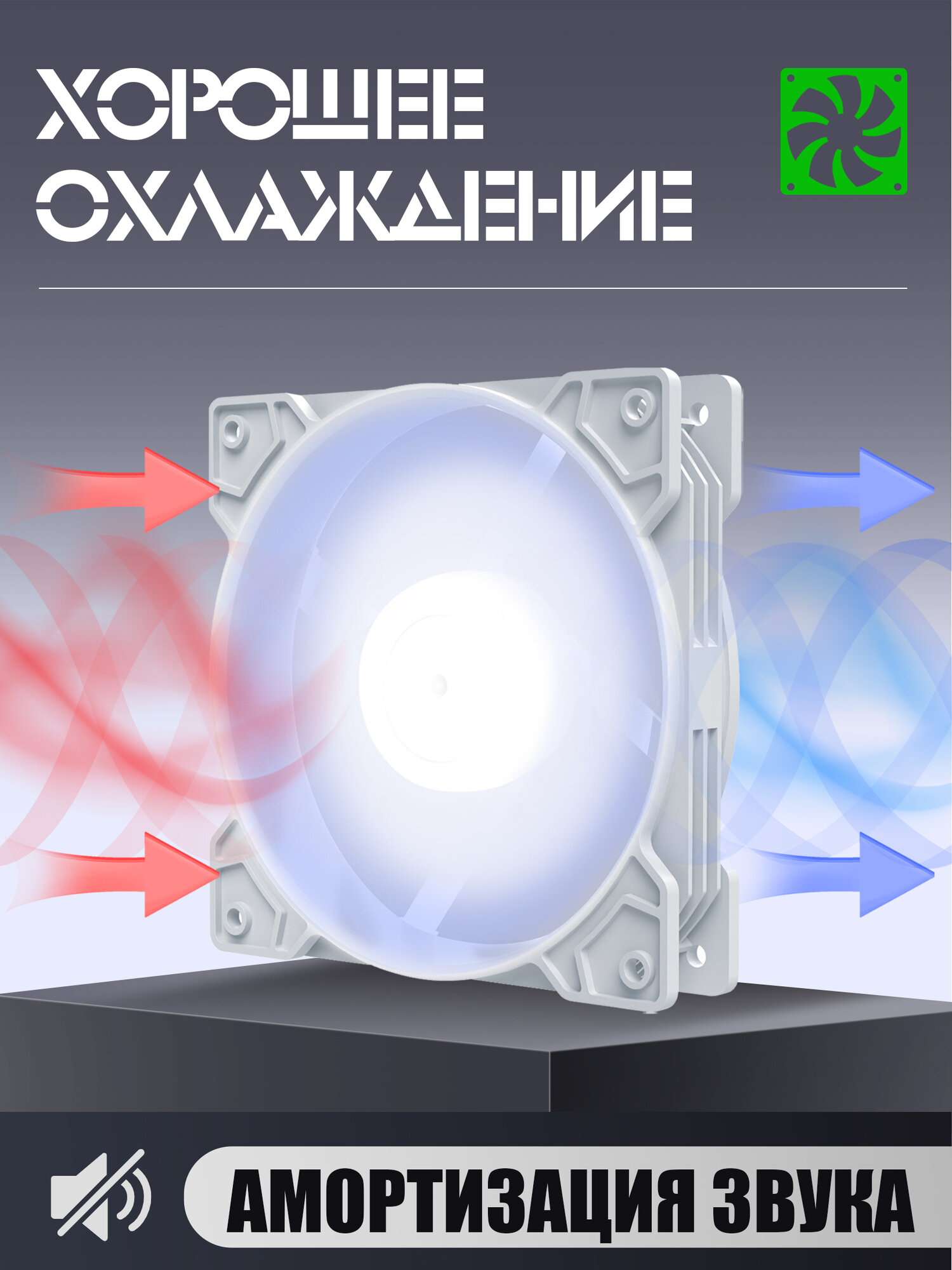 Вентилятор для корпуса 120 мм *5 шт RGB, Вентиляторы для ПК с fRGB подсветкой — фото 1