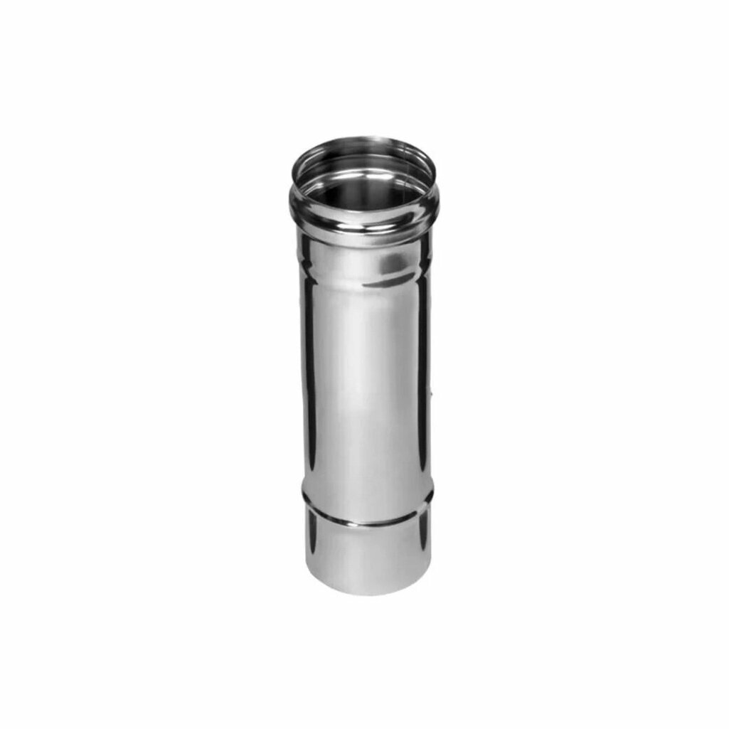 Труба для дымохода Ferrum d 115 мм, одноконтурная, сталь 0.5 мм, длина 1.0 м