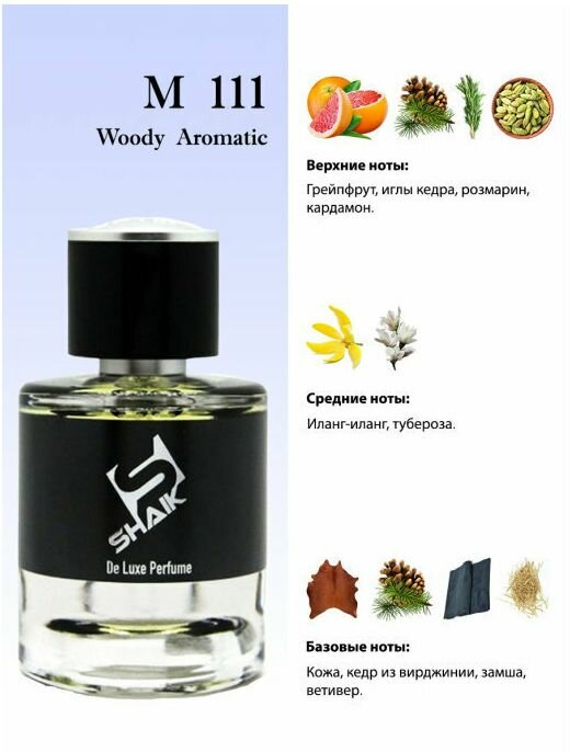 SHAIK PLATINUM M 111 Woody Aromatic Парфюмерная вода 100мл Мужская