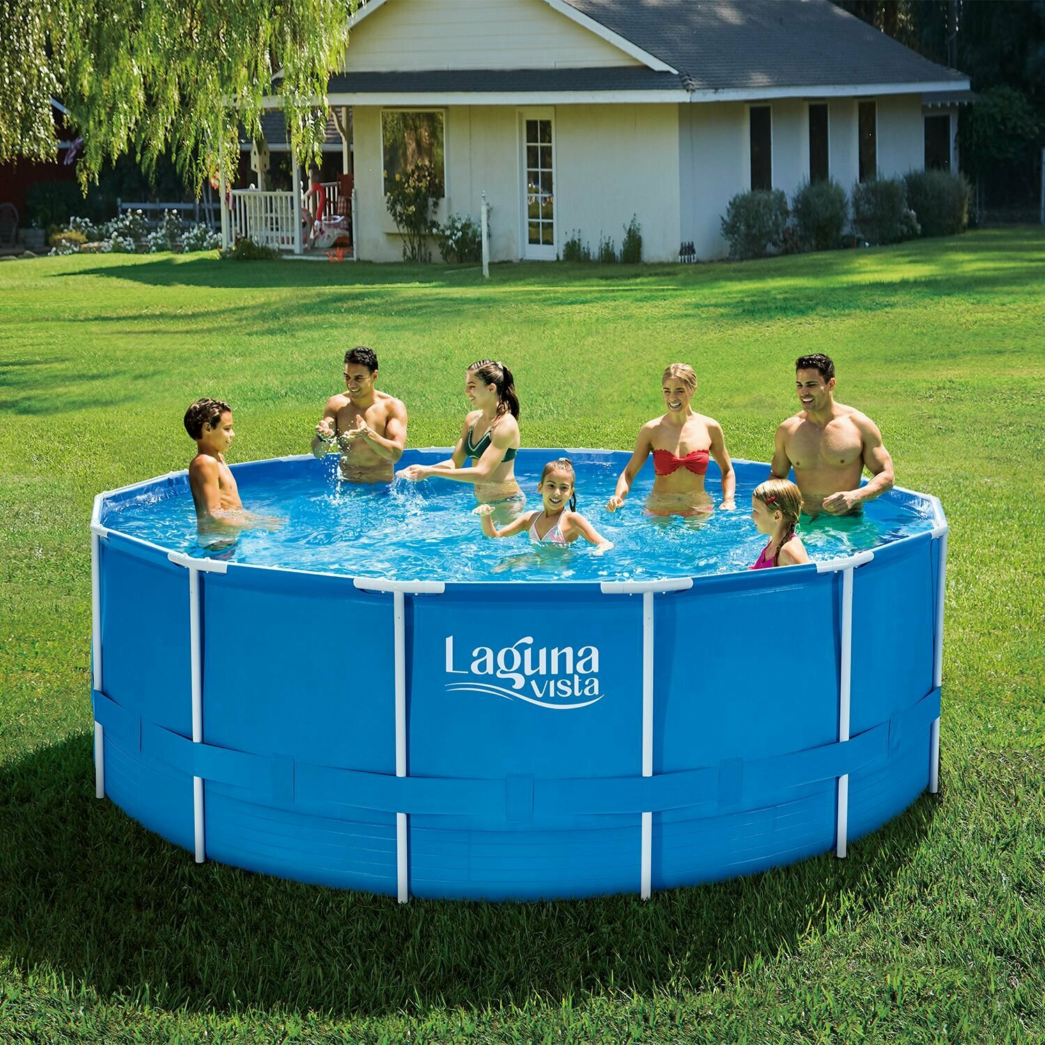 Круглый каркасный бассейн 427х132см P20-1452