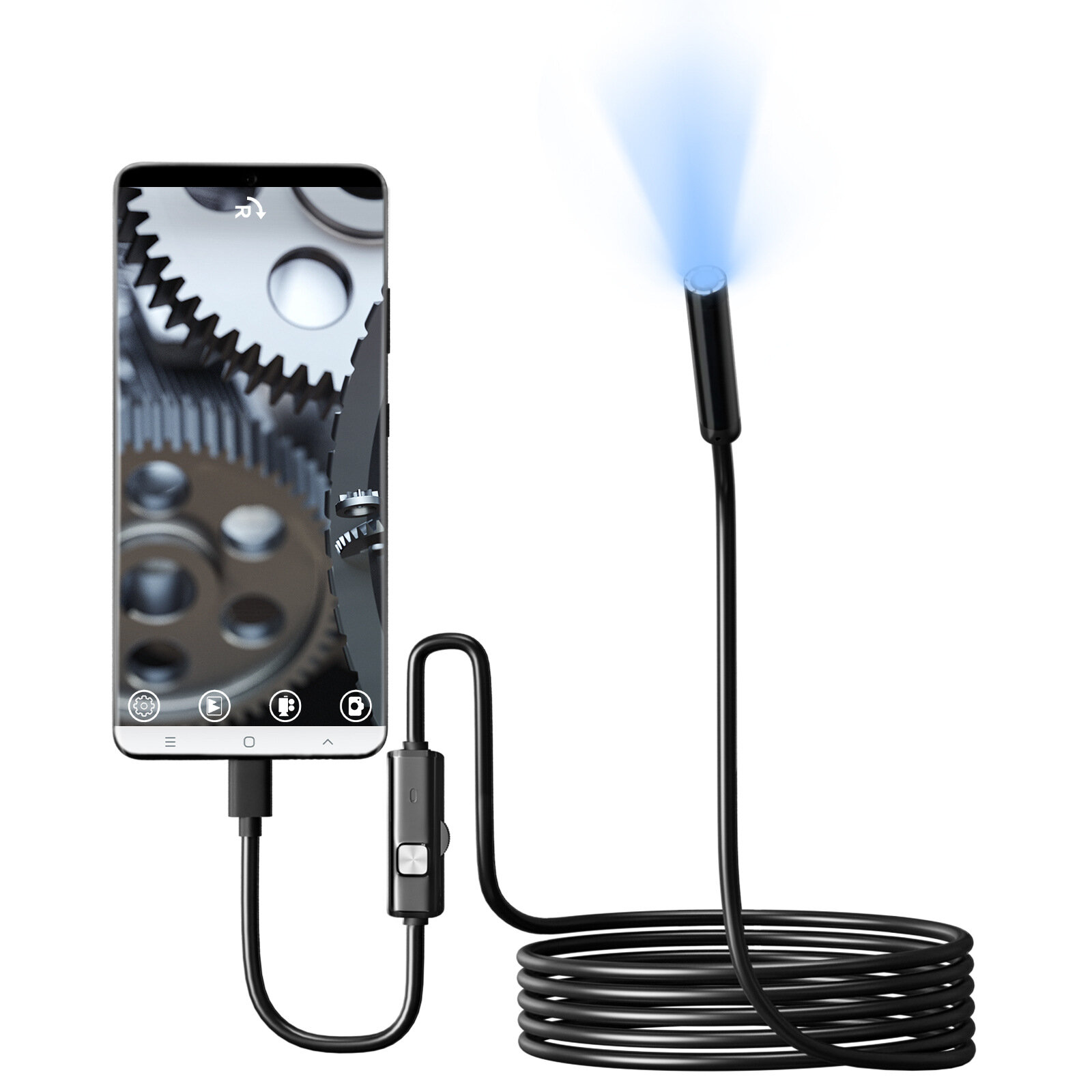 IP67 водонепроницаемая камера для индустрии автомобильной инспекции Borescope Scope