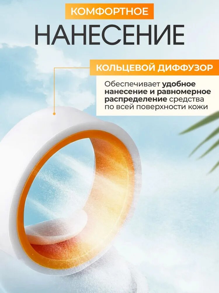 Картинки SADOER Vitamin C Отбеливающий освежающий солнцезащитный спрей SPF50+ PA+++