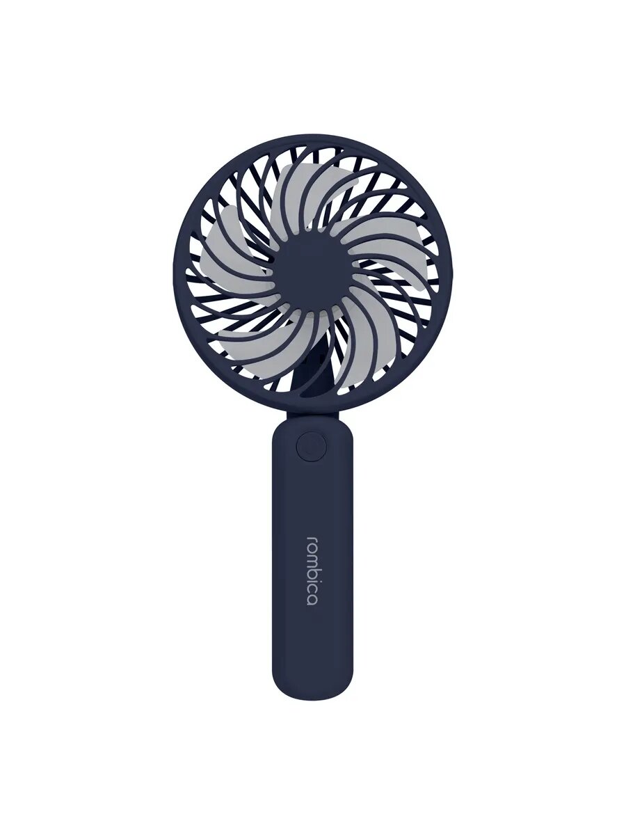 Вентилятор с аккумулятором Rombica Handy Fan, 4Вт, складной, 3 скорости, синий — фото 1