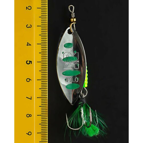 Блесна вертушка Long Pontoon21 treble hook synchrony #3.0 на щуку и окуня