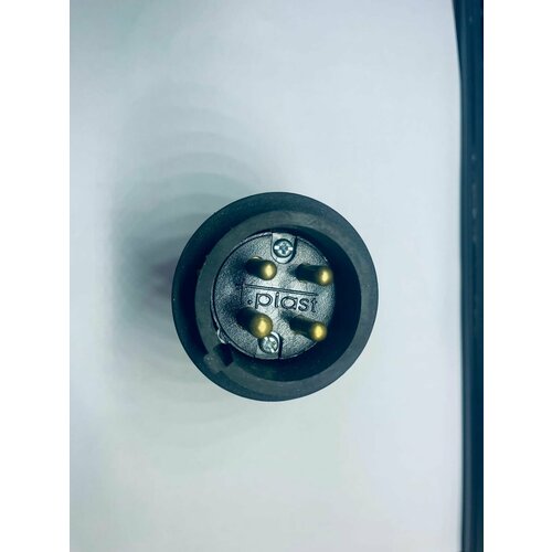 Tplast Вилка силовая 3P+E 3х16А каучук прямая IP44