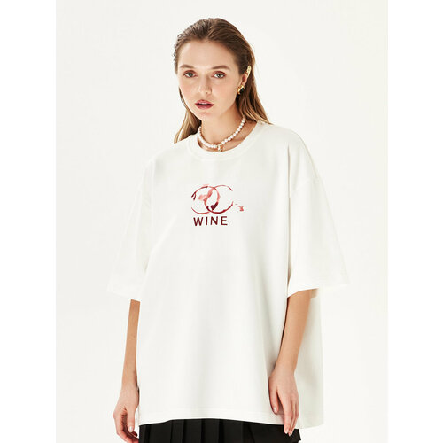 фото Футболка honey, размер l-xl, молочный