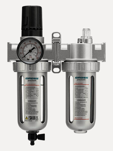 Изображение товара Блок подготовки воздуха регулятор-фильтр-лубрикатор G804 1/2" Gross 57451