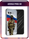 солдат с флагом