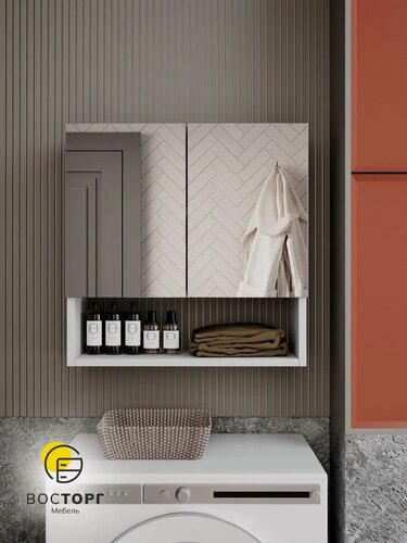 Изображение товара Шкаф-пенал Восторг, минималистичный, матовый, ЛДСП, универсальный угол