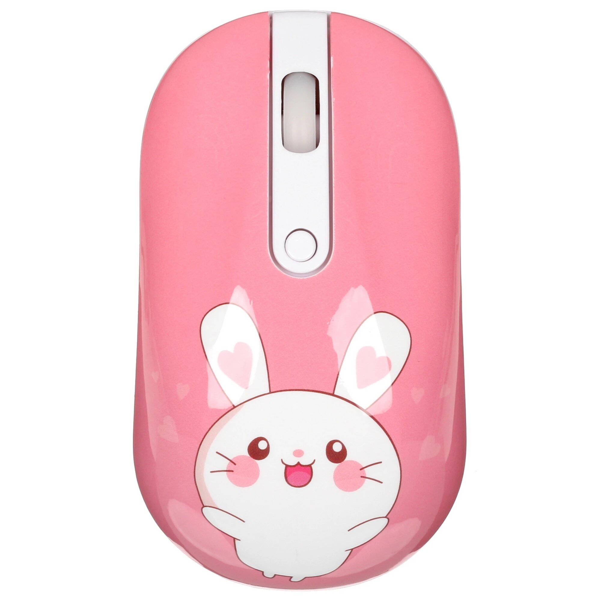 Мышь беспроводная DEXP "Rabbit with heart" WM-311WU, розовая, с оптическим сенсором