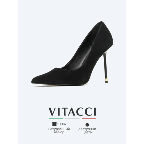 фото Туфли vitacci, размер 38, черный