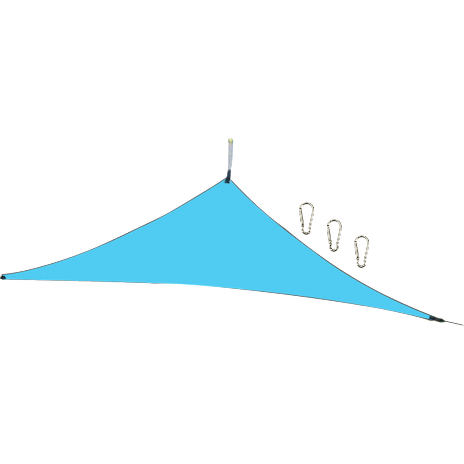Тент парус / теневой навес парус 4x4x4M на открытом воздухе / во дворе с 3 карабинами